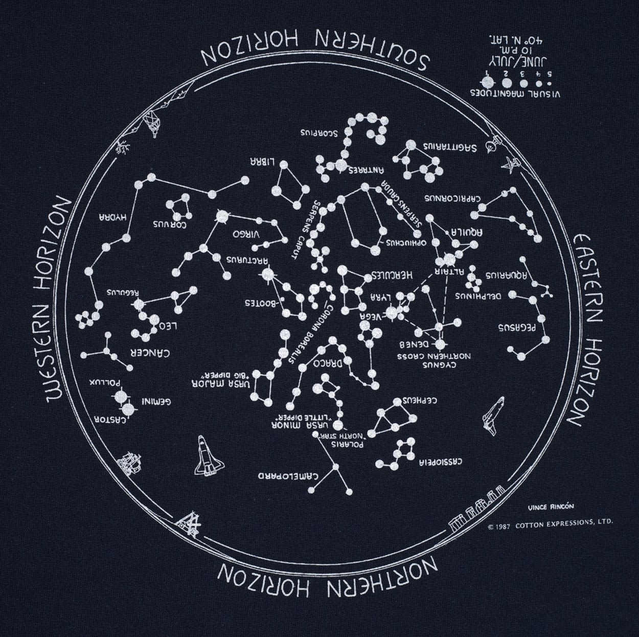 Space Shirt Nasa T Shirt Night Sky Print Glow-in-the-Dark Youth Shirt Star Chart T Shirt Science Print